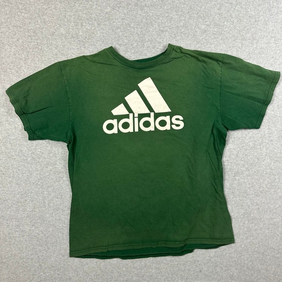 adidas Other - Adidas Mens XL Forest Green Short Sleeve Graphic Logo‎ T-Shirt Athletic Tee